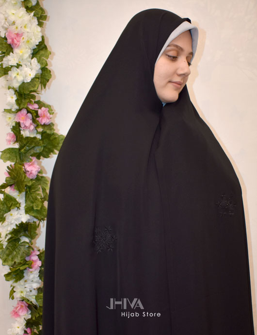 چادر سنتی گلدوزی برف پراکنده