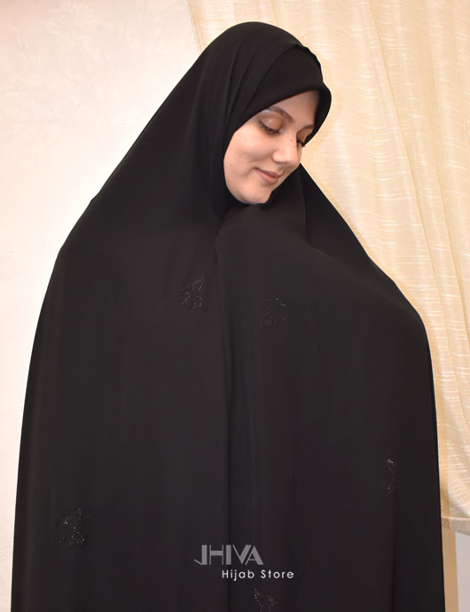 چادر سنتی نگین پروانه پراکنده