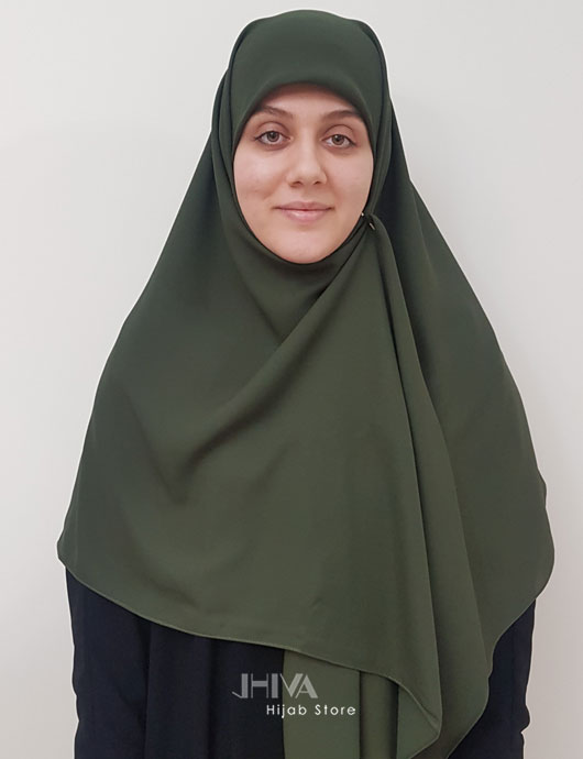 روسری کش دار مریم ساده یشمی