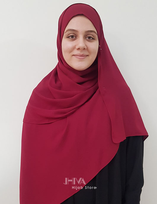 هدشال ساده زرشکی