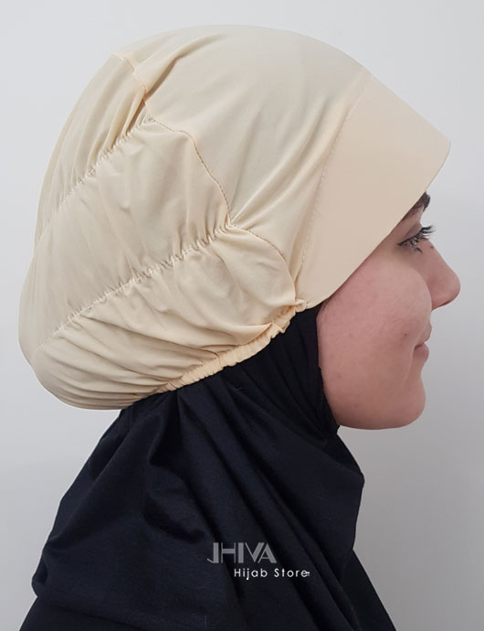 کلاه نقاب حجاب بژ