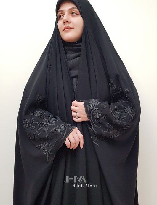 چادر عربی گلدوزی ملیله دوزی درسا 