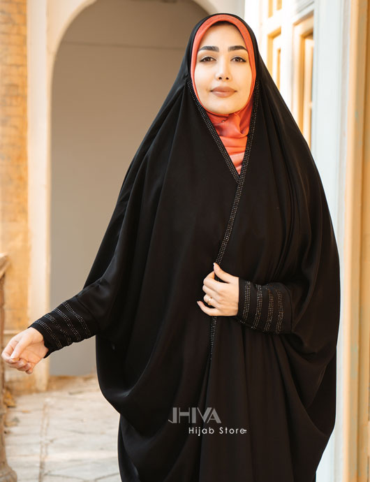 چادر بحرینی نگین سه رج