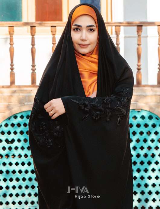 چادرعربی اصیل گلدوزی خامه دوزی