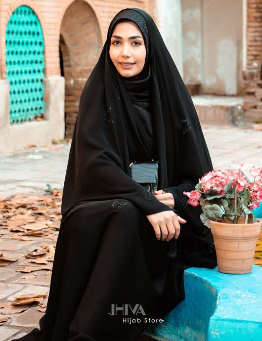 عکس حجاب زیبا با چادر فانتزی