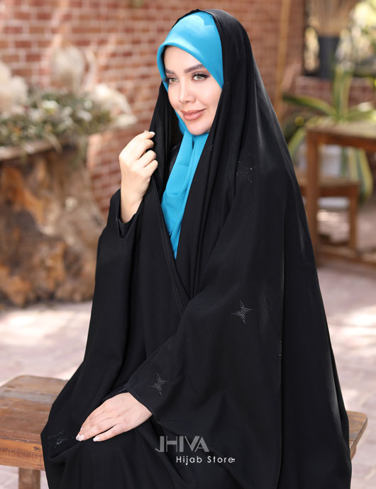 چادر عربی نگین ستاره چهار پر