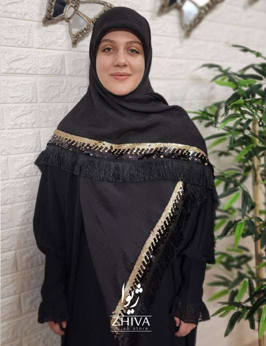 انواع روسری مشکی مجلسی