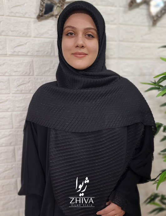 روسری مجلسی پلیسه لمه