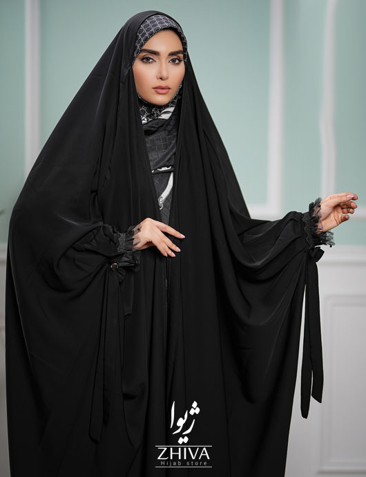 چادر عربی آستین پلیسه بهار