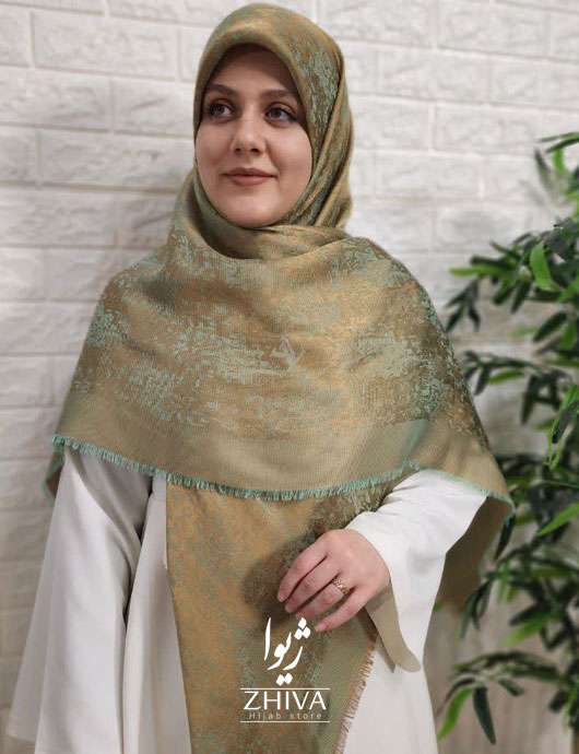 روسری پتینه لمه طلایی