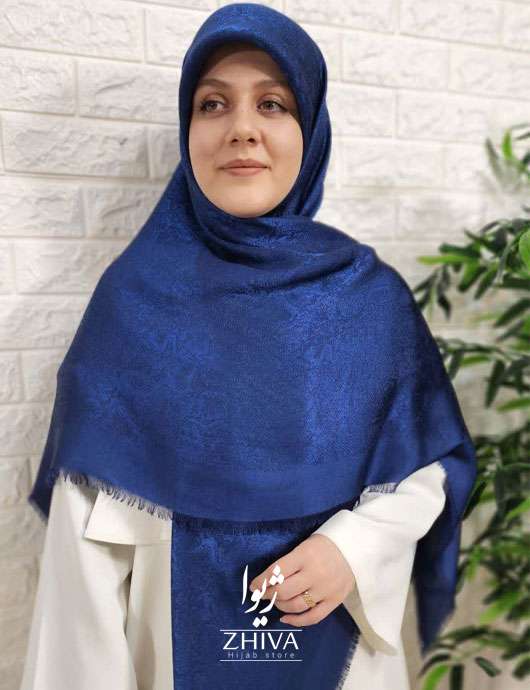 روسری پتینه لمه آبی