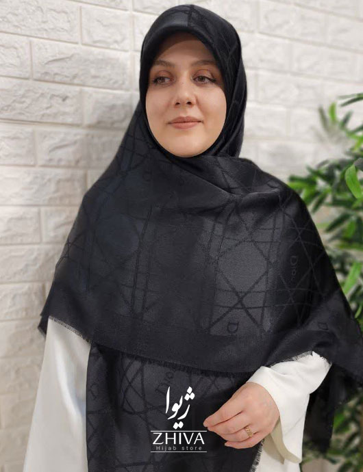 روسری دیور لمه مشکی