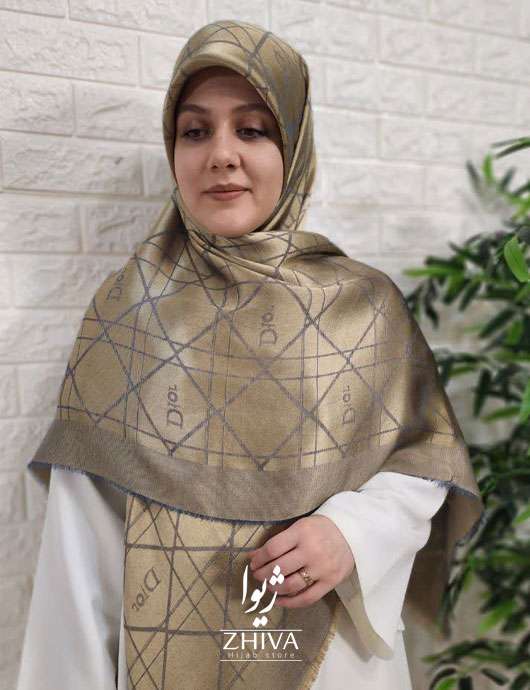 روسری دیور لمه طلایی