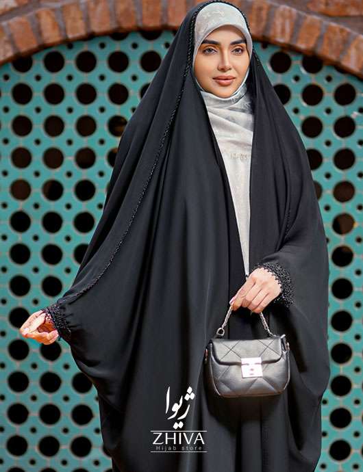 چادر عربی جواهر دوزی لوزی