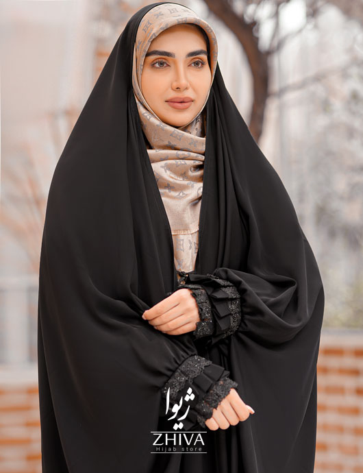 چادر عربی پلیسه شکوفه