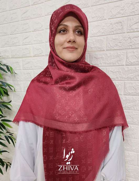 روسری ال وی وارداتی لمه قرمز