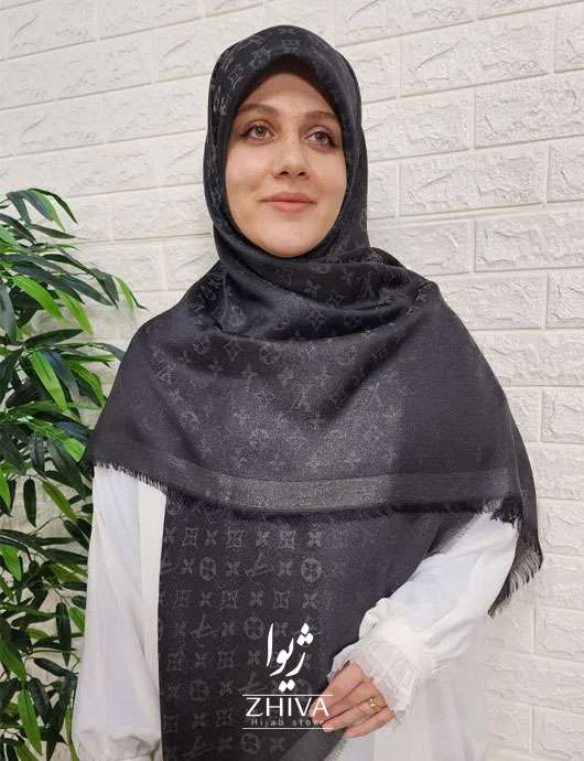 روسری ال وی وارداتی لمه مشکی