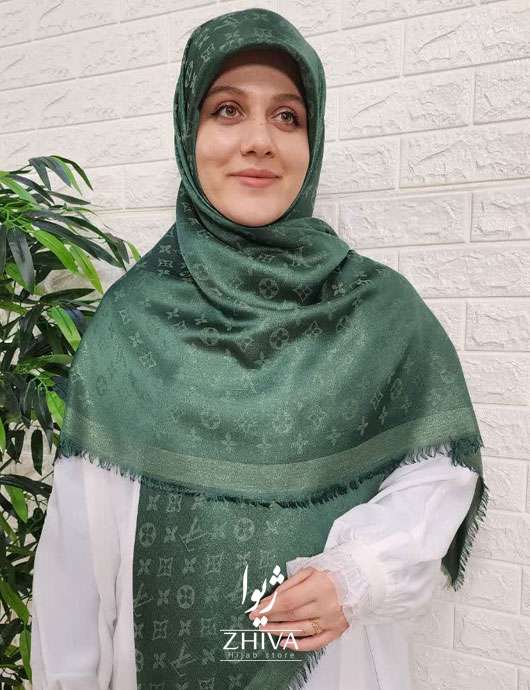 روسری ال وی وارداتی لمه سبز