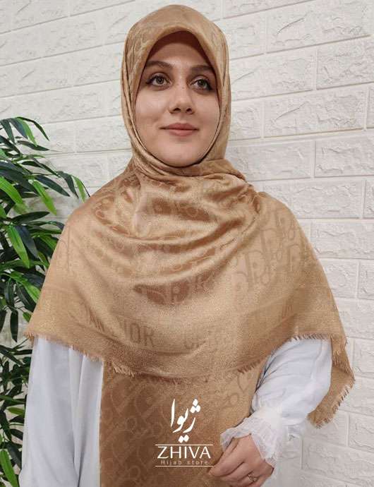 روسری ديوروارداتی لمه طلايی