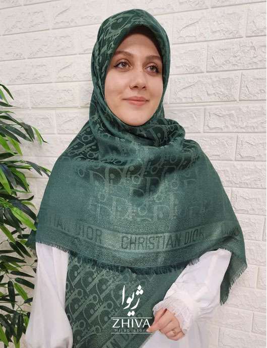 روسری ديور وارداتی لمه سبز