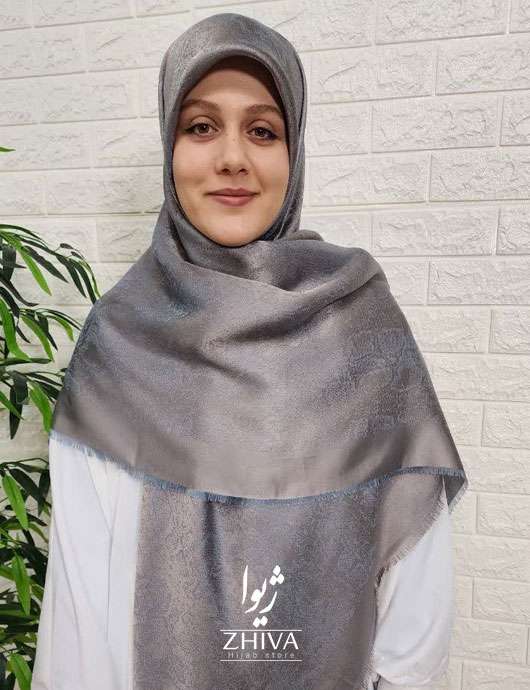 روسری پتينه لمه نقرآبی