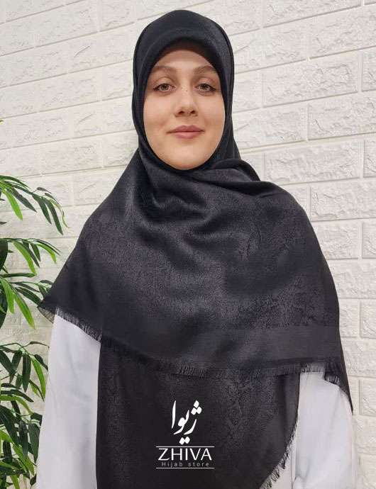 روسری پتينه لمه مشكی