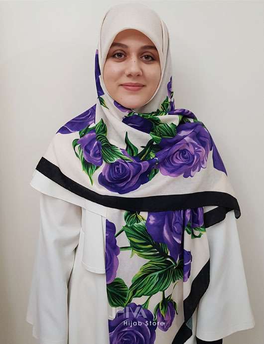 روسری نحی بهاره گل رز 2
