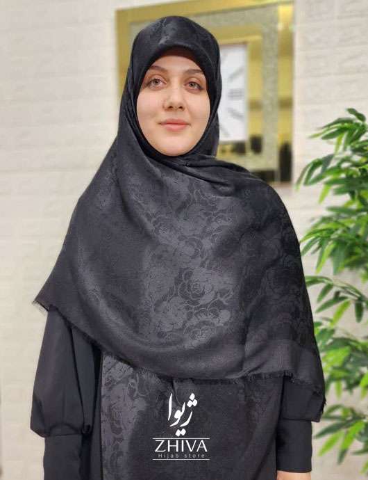 روسری لمه مشكی 3	