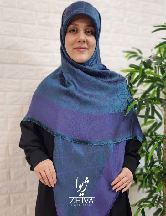 روسری ديور لمه آبی 1