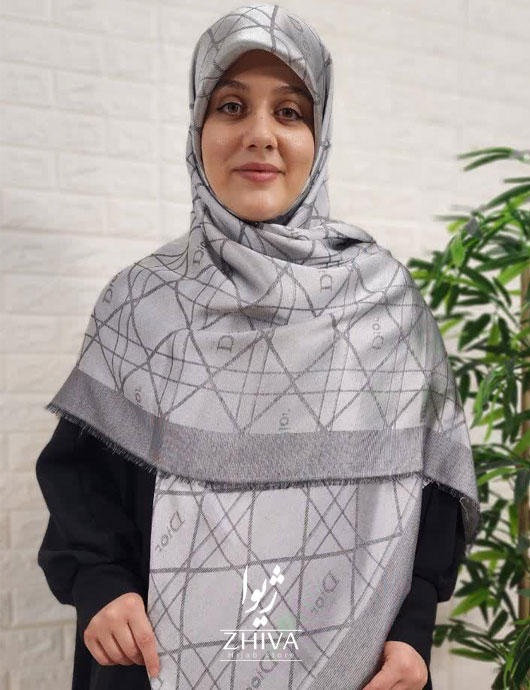 روسری دیور لمه نقره ای 1