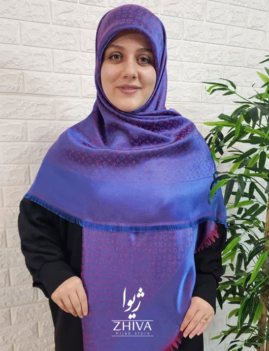 روسری ال وی لمه بنفش 2