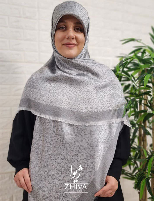 روسری ال وی لمه نقره ای 3