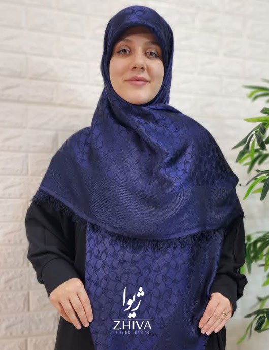 روسری لمه آبی