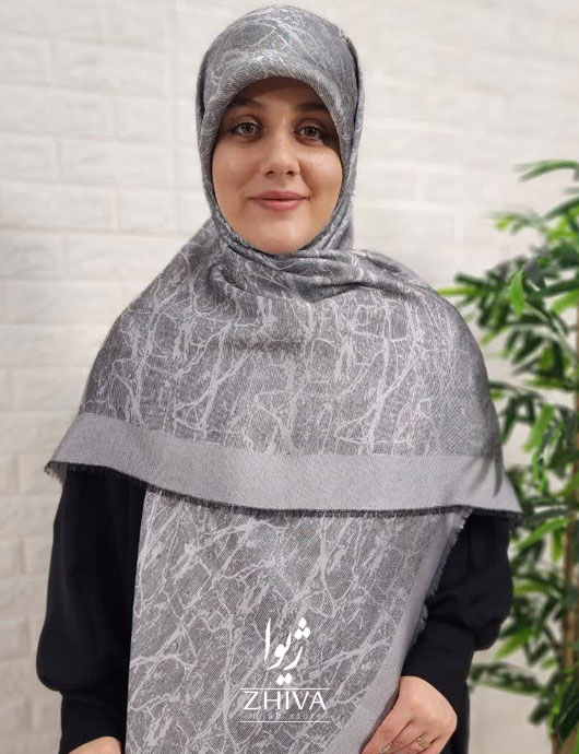 روسری لمه نقره ای 1