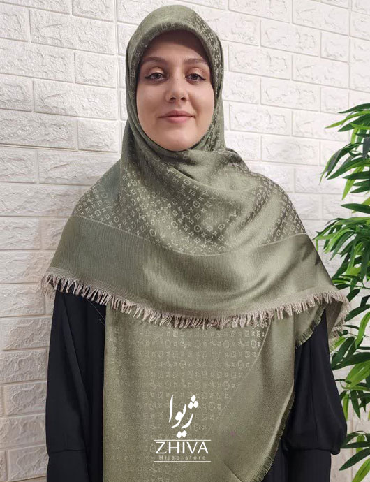 روسری  ال وی لمه سبز سدری