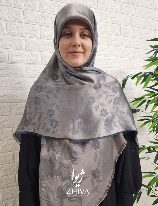 روسری لمه نقره ای 1