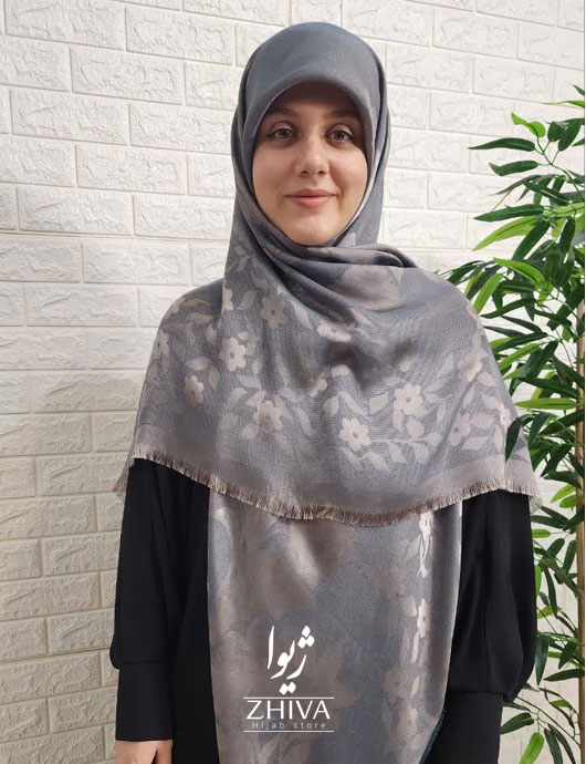 روسری لمه نقره ای 2