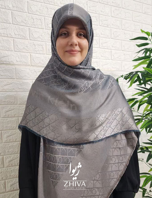 روسری لمه نقره ای 6