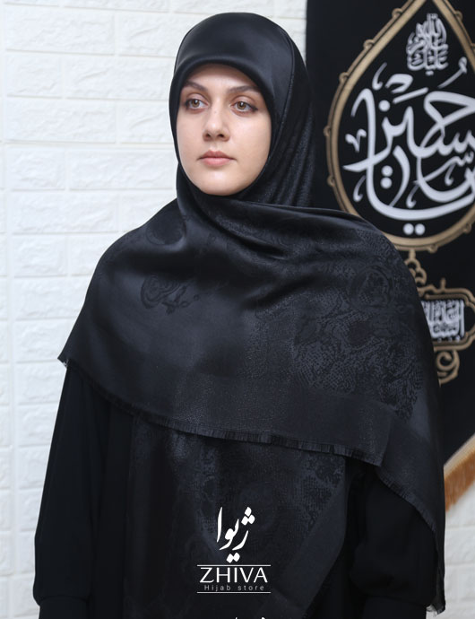 روسری پتينه لمه مشكی 2