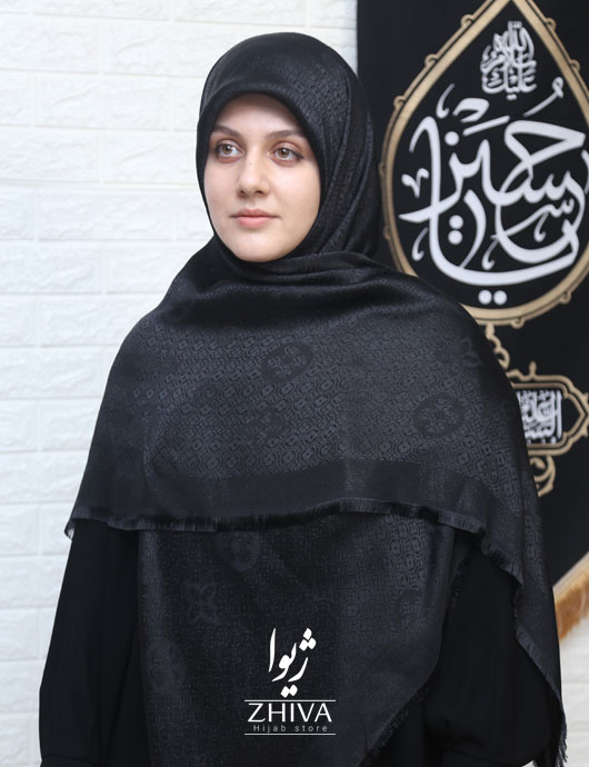 روسری ال وی لمه مشکی 2
