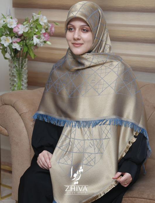 روسری ديورلمه طلایی