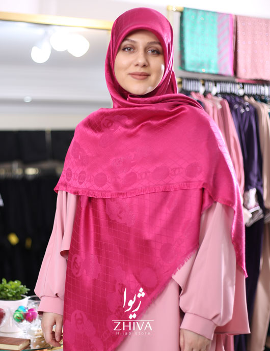 روسری شنل لمه گل دار