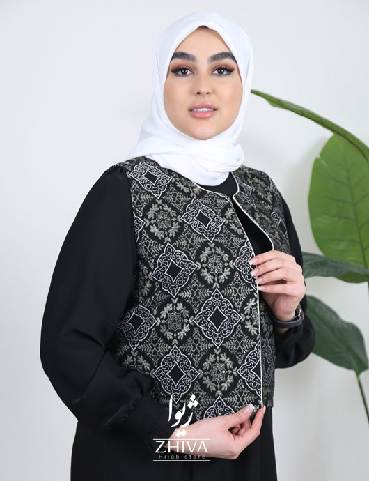 عبا و جليقه كژال مشكی	