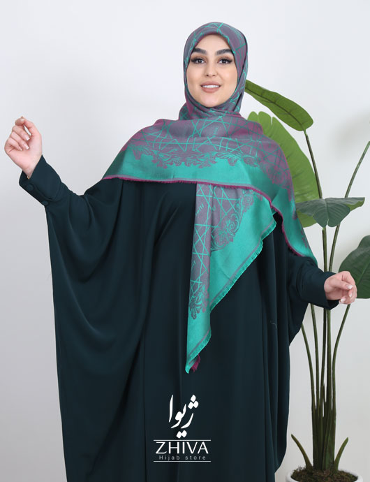 عبا كامل سبز جلوبسته