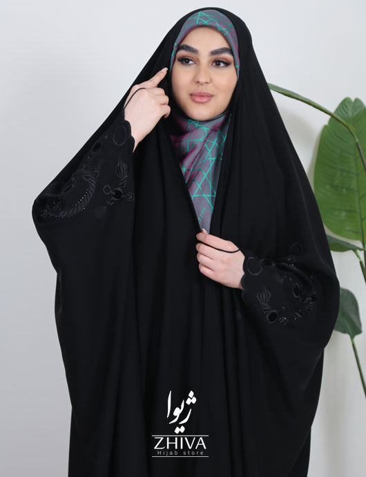چادرعربی اصیل گلدوزی زنجيره