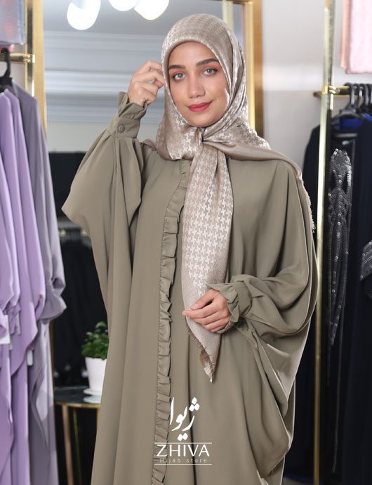 مانتو عبایی شهرزاد پليسه دار