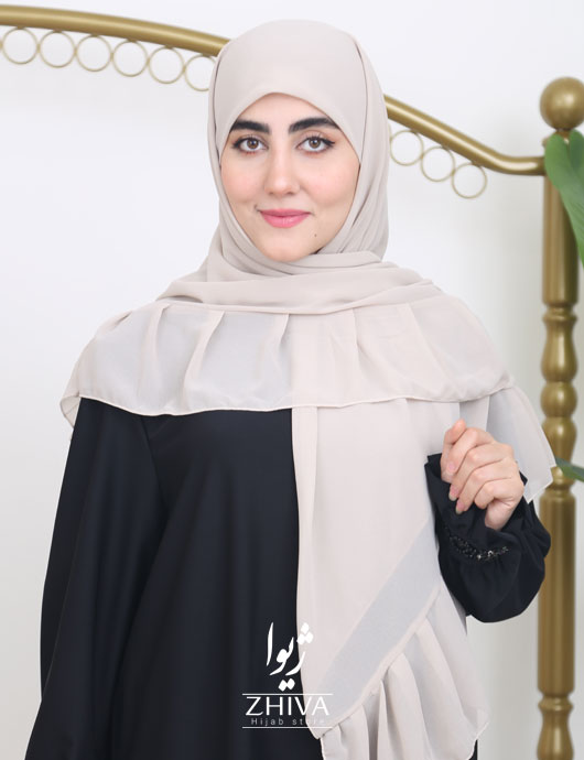 روسری کش دار مریم چین دار استخوانی