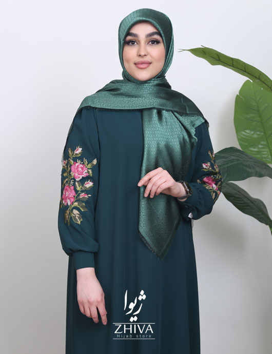 مانتو عبایی ساره سبز
