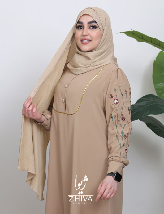 مانتو عبایی ساره كرمی 2