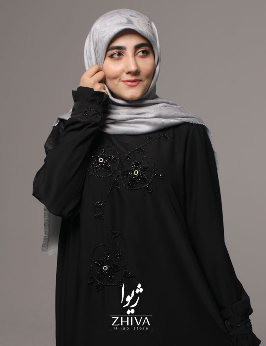 عبا جواهردوزی اركيده مشكی
